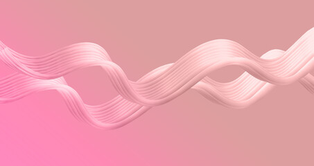 Abstrakte Welten - digitale Landschaft mit fließenden Wellen und Lichtelementen. Technologischer Hintergrund. Digitale 3D-Oberflächen zur Hintergrundgestaltung 