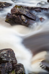 water flowing ver rocks