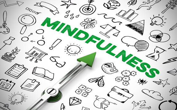 Mindfulness als Konzept zwischen vielen Icons