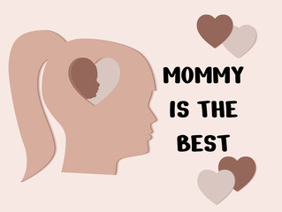 Mothers day greeting card, banner, poster
