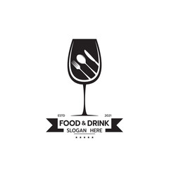 Food and drinks elegant logo