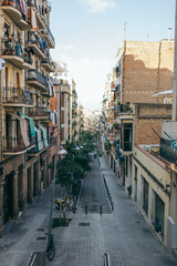 Fototapeta na wymiar A view of a city street
