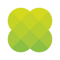 Abstract pixelized mosaic logo design