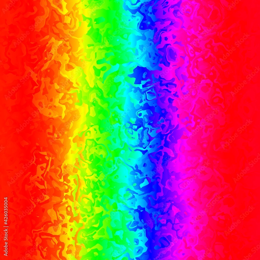 Poster full rainbow spectrum on a black background patterns and 3d designs