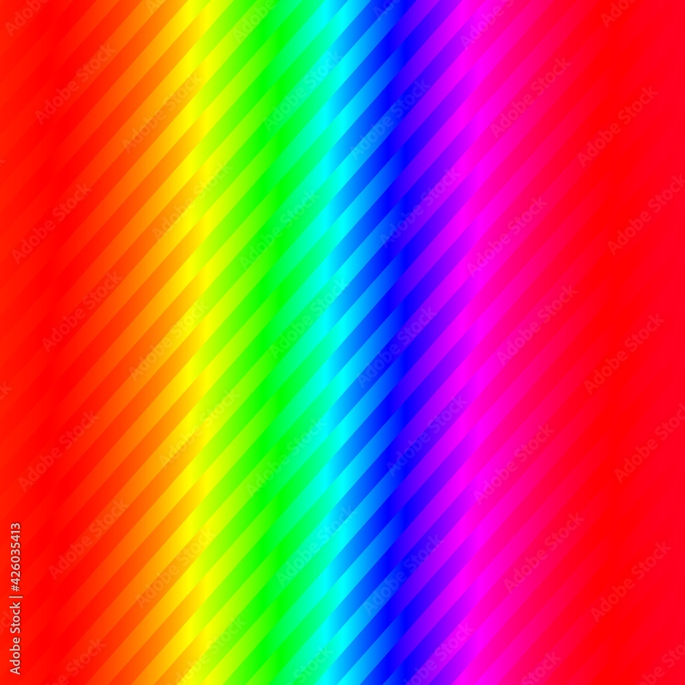 Poster full rainbow spectrum on a black background patterns and 3d designs
