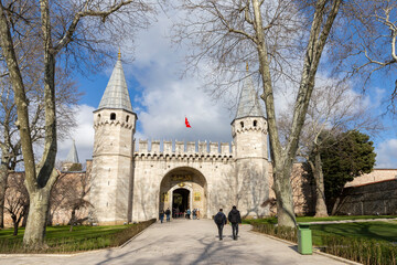 Fototapeta na wymiar Turkey. Istanbul. Topkapi Palace. View of the Sultan's palace.