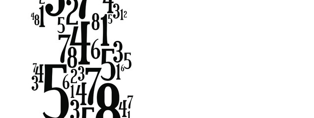 abstract background with numbers	