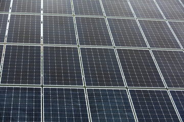 View of solar panels outdoors