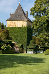 Fototapeta na wymiar The picturesque Jardins du Manoir d Eyrignac in Dordogne. France