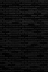 Fototapeta na wymiar Black brick building wall. Interior of a modern loft. Background for design
