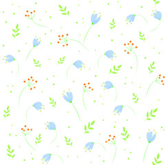 Seamless floral pattern. Romantic summer background