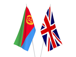 Great Britain and Eritrea flags