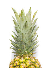 Fototapeta premium Fresh pineapple on white background