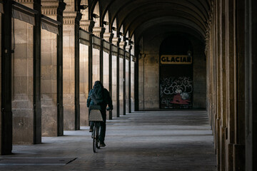 Delivering in Barcelona.