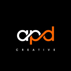 APD Letter Initial Logo Design Template Vector Illustration - obrazy, fototapety, plakaty