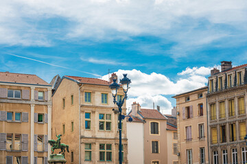 Naklejka premium Antique building view in Old Town Nancy, France