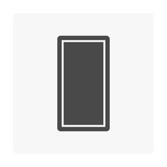 Concrete paver block pavement floor or brick vector icon. For landscape, outdoor, garden by paving on ground to create stretcher bond pattern. That sidewalk, road, patio, path, street or walkway.