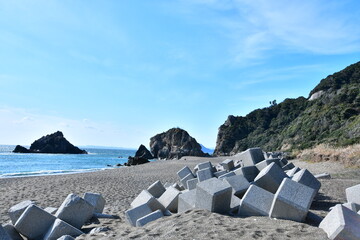 beach and rocks
