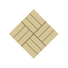 Concrete paver block pavement floor or brick vector icon. For landscape, outdoor, garden by paving on ground to create basket weave bond pattern. That sidewalk, road, patio, path, street or walkway.