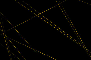 Fototapeta premium Abstract black with gold lines, triangles background modern design. Vector illustration EPS 10.