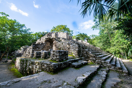 The archaeological Maya site of Coba, Quintana Roo, Mexico