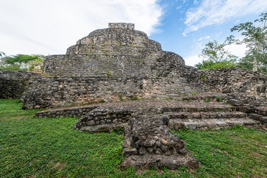Yucatec-Maya archaeological site, Ek Balam, Yucatan, Mexico