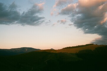 Obraz premium sunrise over the mountains