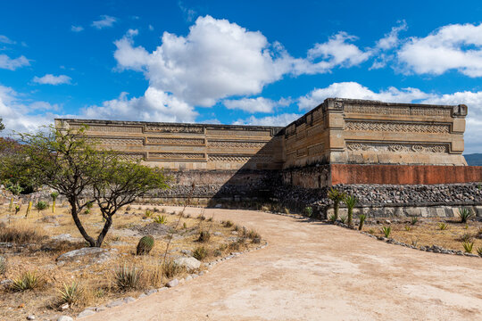 Mitla archaeological site from the Zapotec culture, San Pablo Villa de Mitla, Oaxaca, Mexico