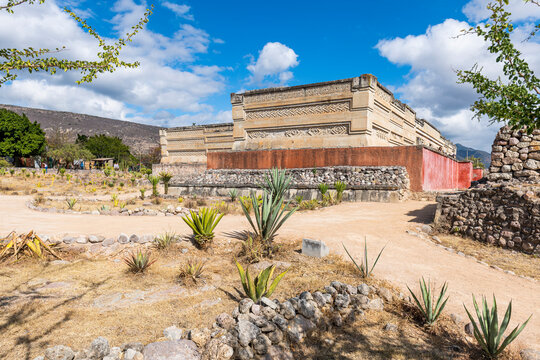 Mitla archaeological site from the Zapotec culture, San Pablo Villa de Mitla, Oaxaca, Mexico