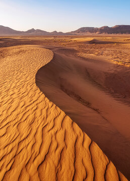 Zagora Desert at sunrise, Draa-Tafilalet Region, Morocco, North Africa