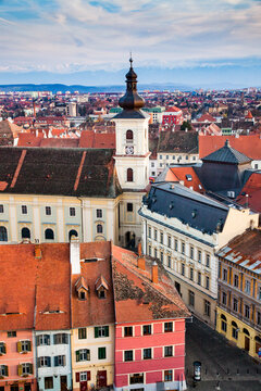 Old town of Sibiu, Transylvania, Romania
