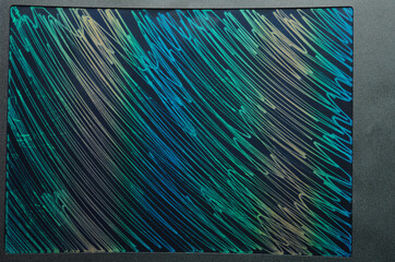 Obraz premium Colorful lines on tablet screen