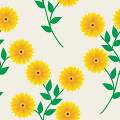 Seamless Pattern With Floral Motifs able to print for cloths, tablecloths, blanket, shirts, dresses, posters, papers.