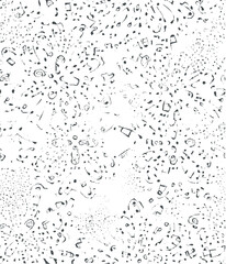 Flower Shape Music Note Seamless Looping Vector Abstract Background Art Illustration Wallpaper Artwork Backdrop