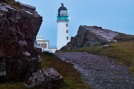 A track leading to Rua Reidh lighthouse, near Gairloch, Wester Ross, Scotland, United Kingdom