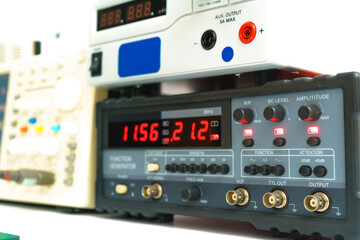 Measuring instruments in the laboratory for the development of modern electronic devices
