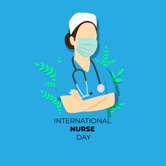 vector illustration for international nurse day.