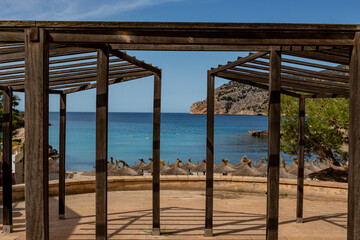 Camp de mar Beach in Mallorca,spain, in summer