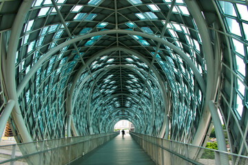Steel bridge in Kuala Lumpur, Malaysia