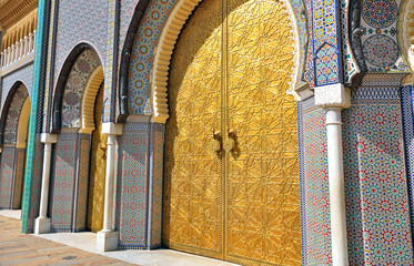 Details of Royal palace, Fes