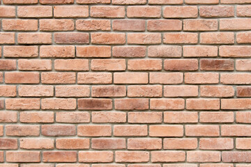 Grunge old red brick pattern wall textured background.