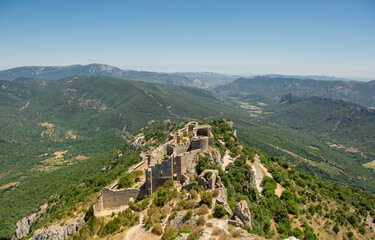 Fototapeta na wymiar château Peyrepertuse, Aude, Occitanie