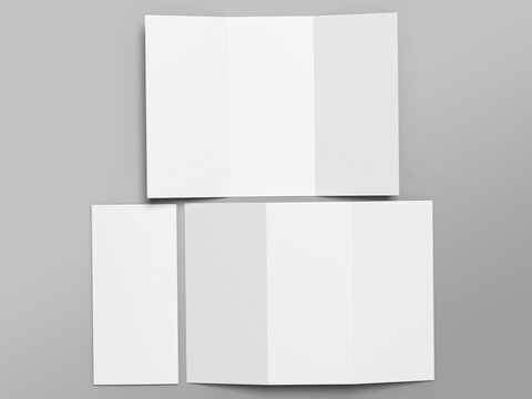 A4 Trifold Brochure Mockup