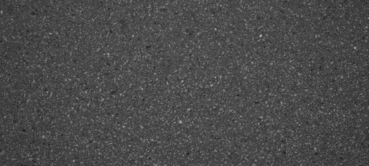 Fotobehang Black anthracite gray grey terrace slab granite texture background banner, topview © Corri Seizinger