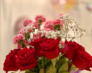 bouquet of red roses