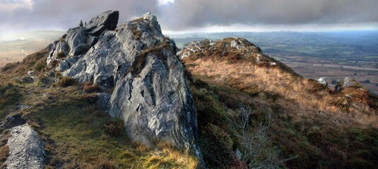 le Roc'h Trevezel dans les Monts d'Arrée massif Armoricain Bretagne Finistère France