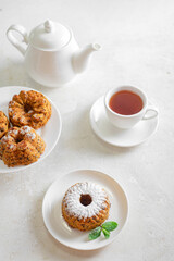 Carrot cake (pie, muffin). Vegetarian (lean) food. Healthy eating - a light tasty nutritious breakfast (snack).