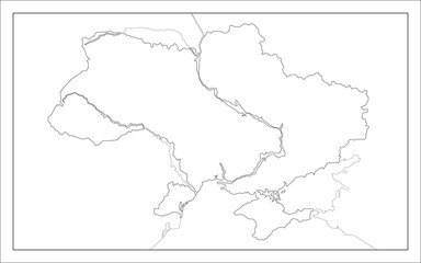 ウクライナの地図です