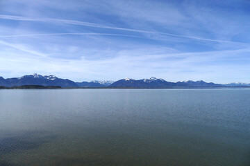Lake Chiemsee in Bavaria, Germany