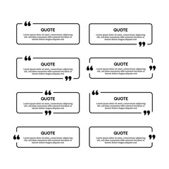 Set of quote box frames